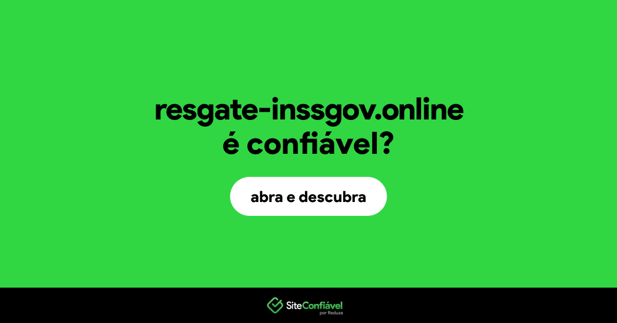 O site resgate-inssgov.online é confiável?