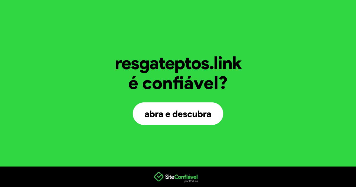 O site resgateptos.link é confiável?