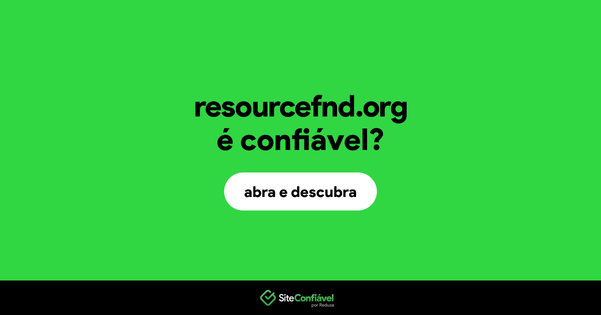 O site resourcefnd.org é confiável?