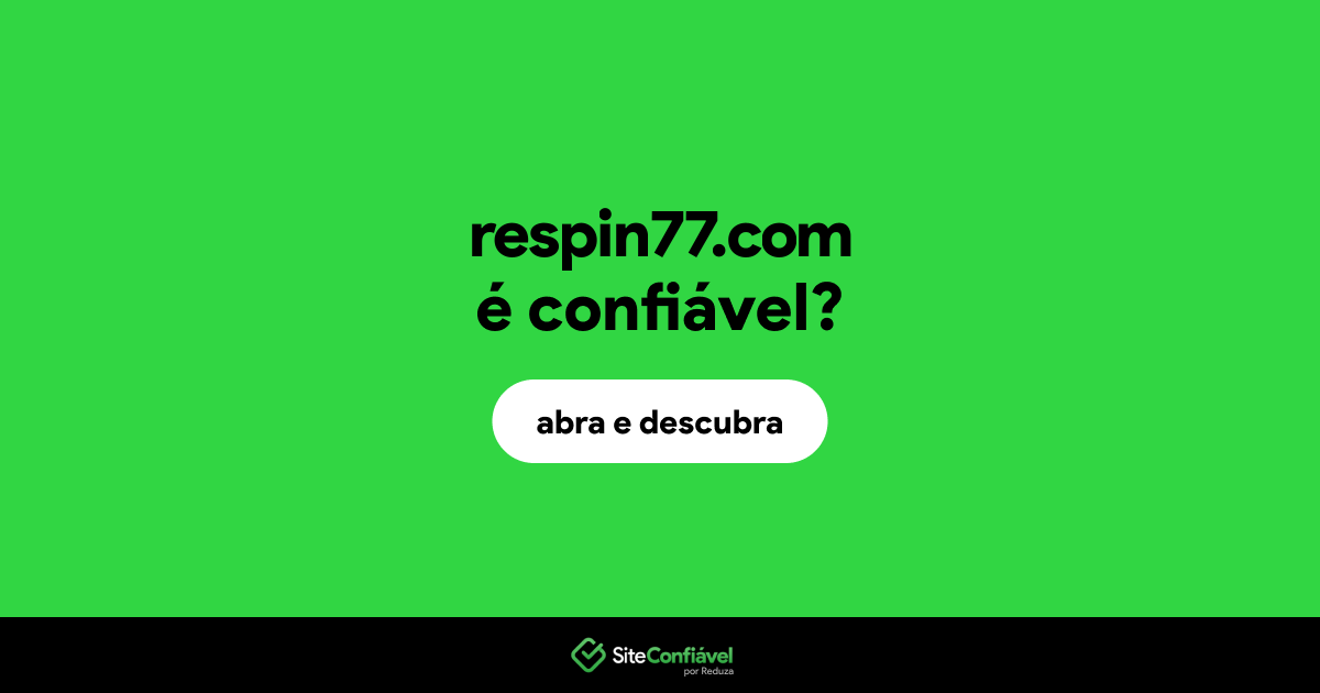 O site respin77.com é confiável?