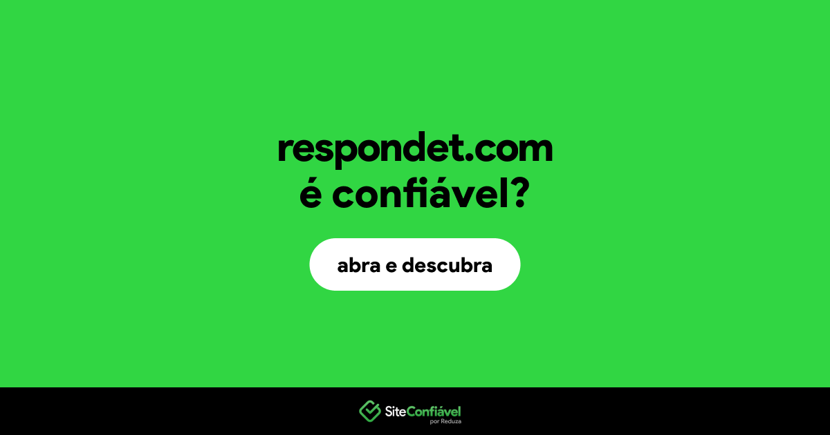 O site respondet.com é confiável?