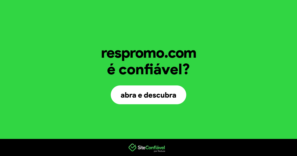O site respromo.com é confiável?