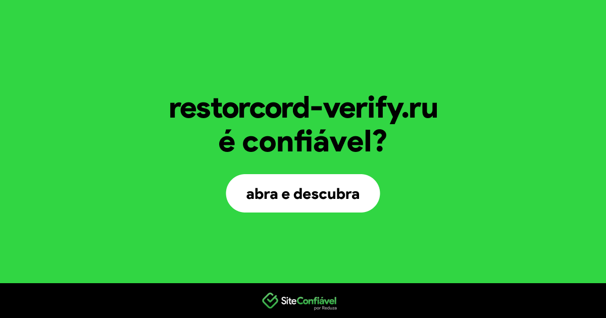 O site restorcord-verify.ru é confiável?