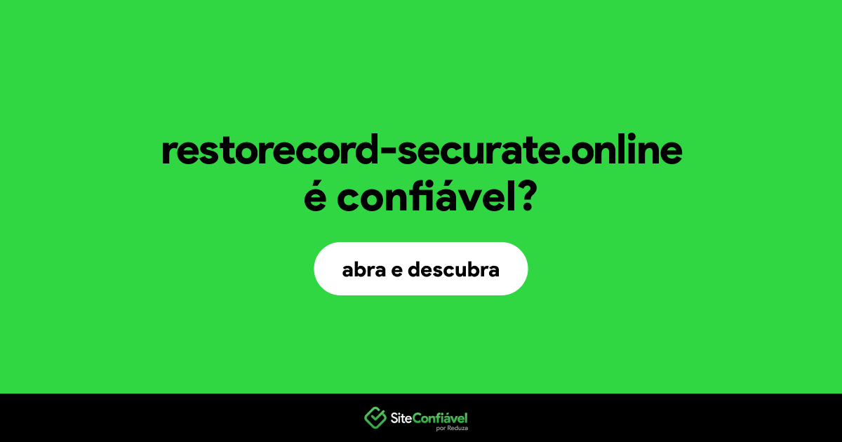 O site restorecord-securate.online é confiável?