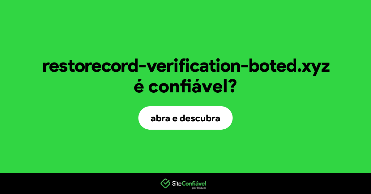 O site restorecord-verification-boted.xyz é confiável?
