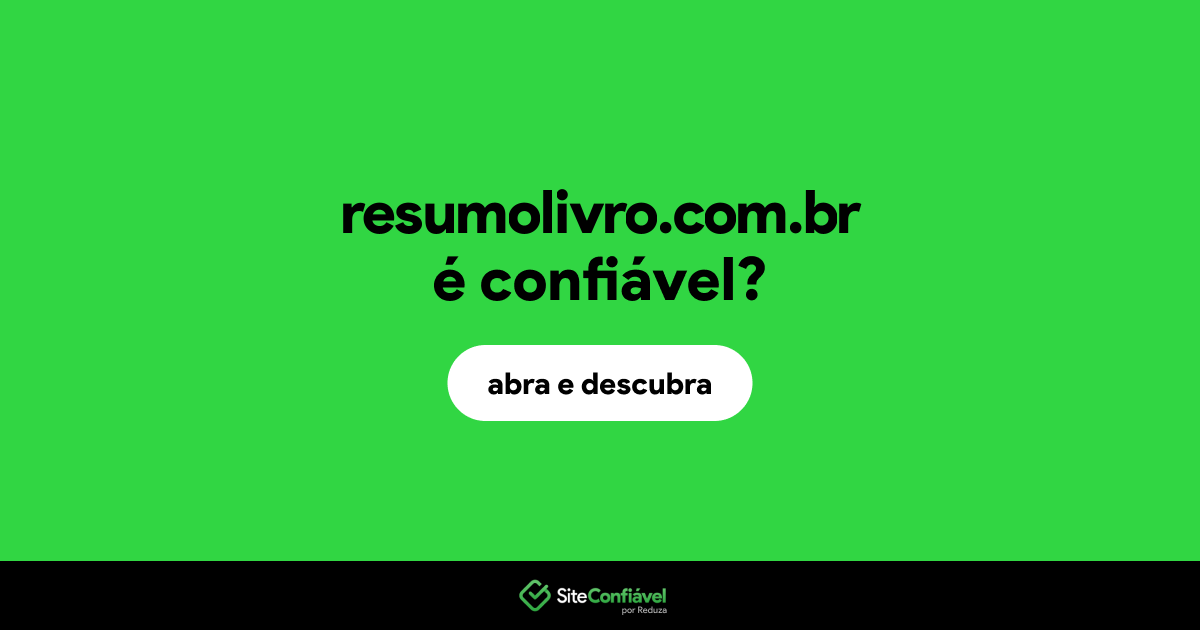 O site resumolivro.com.br é confiável?