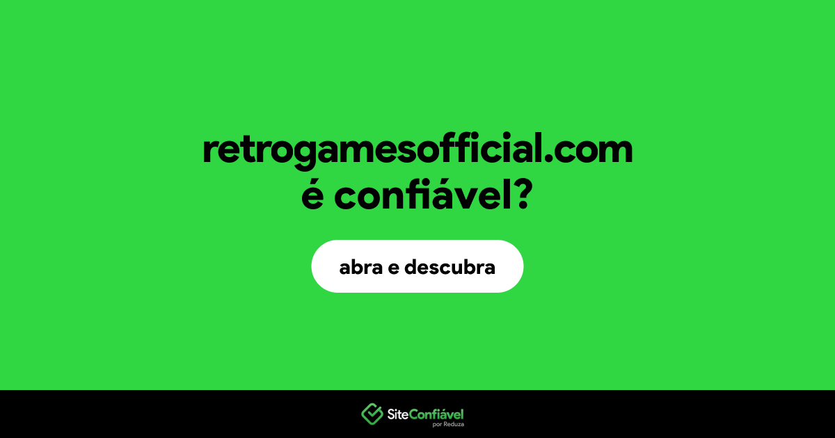 O site retrogamesofficial.com é confiável?