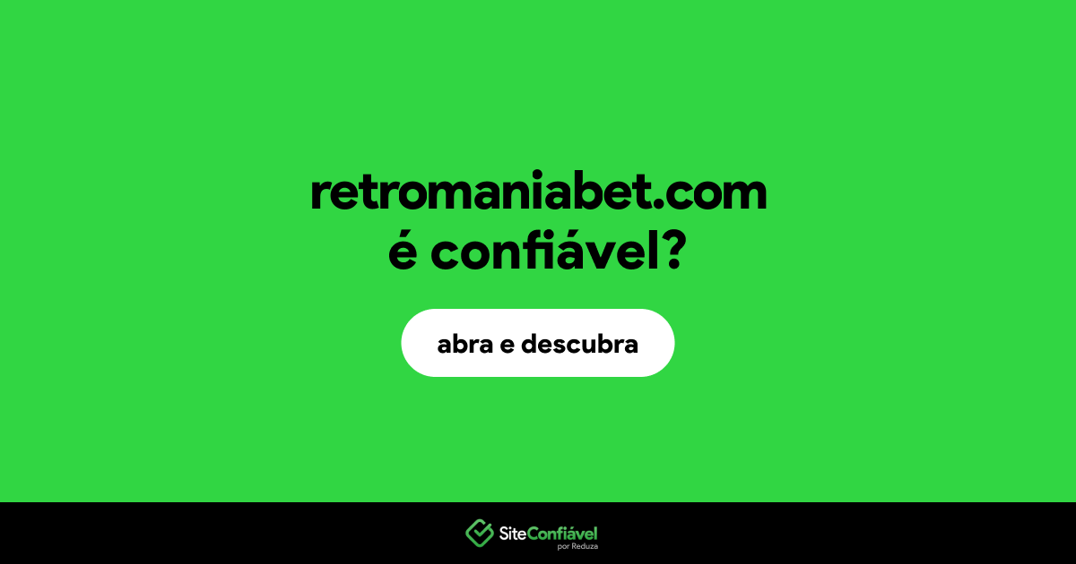 O site retromaniabet.com é confiável?