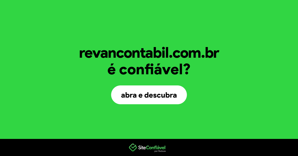 O site revancontabil.com.br é confiável?
