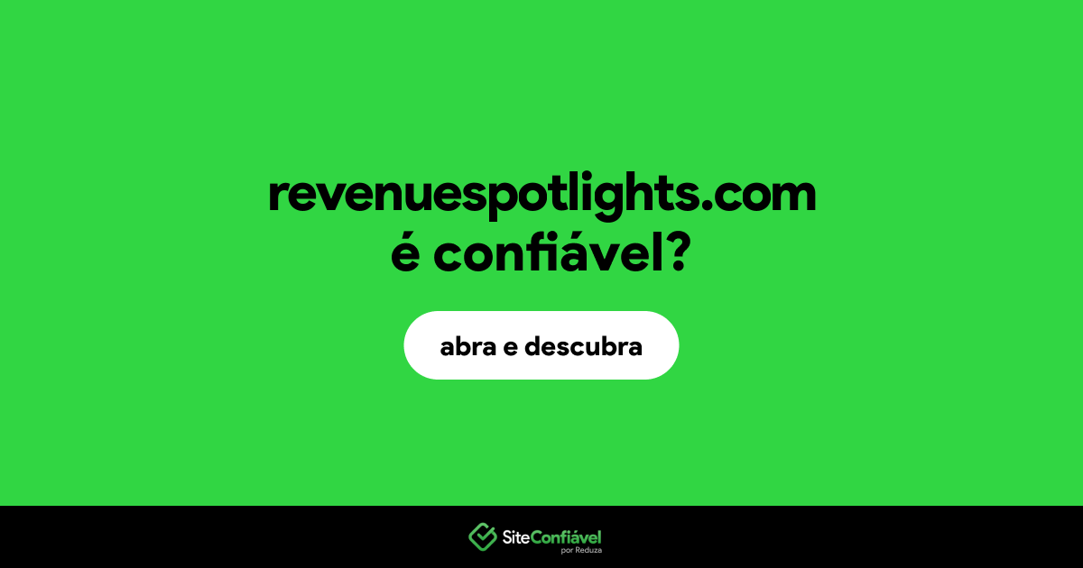 O site revenuespotlights.com é confiável?