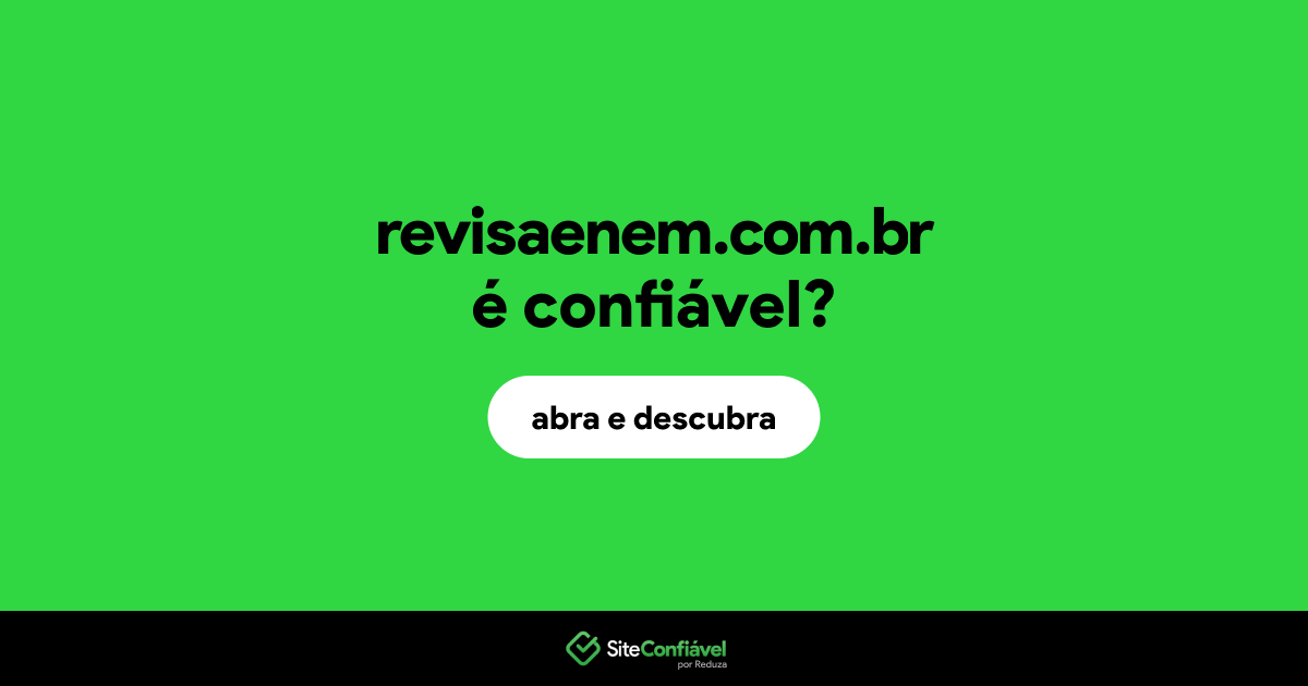 O site revisaenem.com.br é confiável?