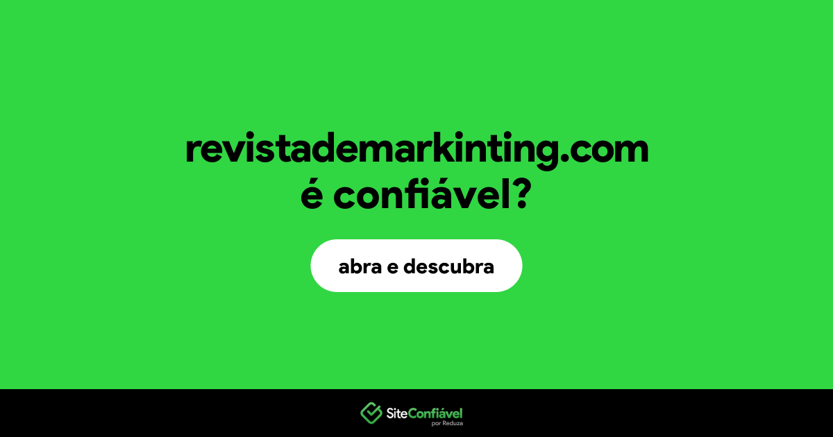 O site revistademarkinting.com é confiável?