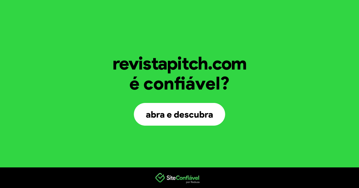 O site revistapitch.com é confiável?