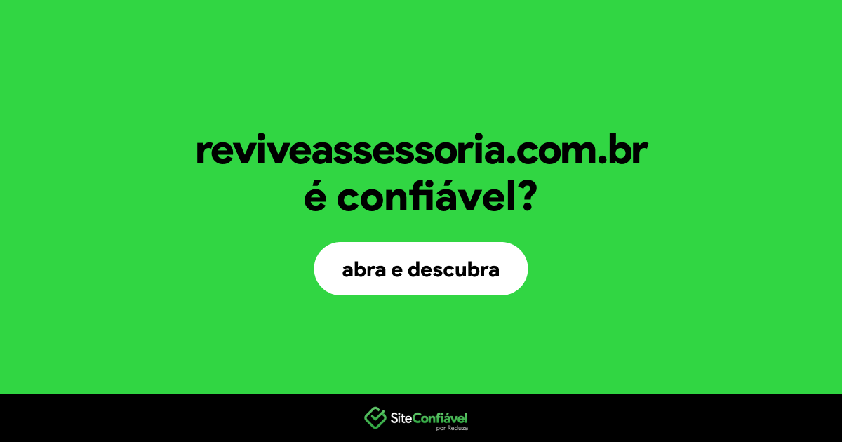O site reviveassessoria.com.br é confiável?