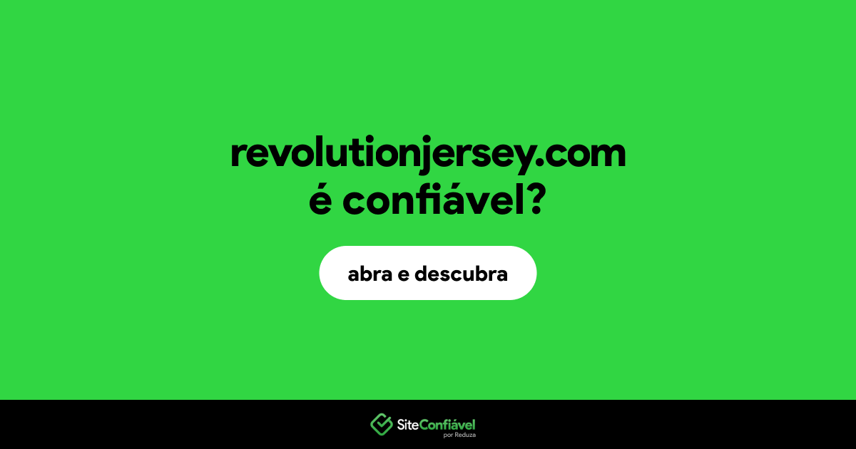 O site revolutionjersey.com é confiável?