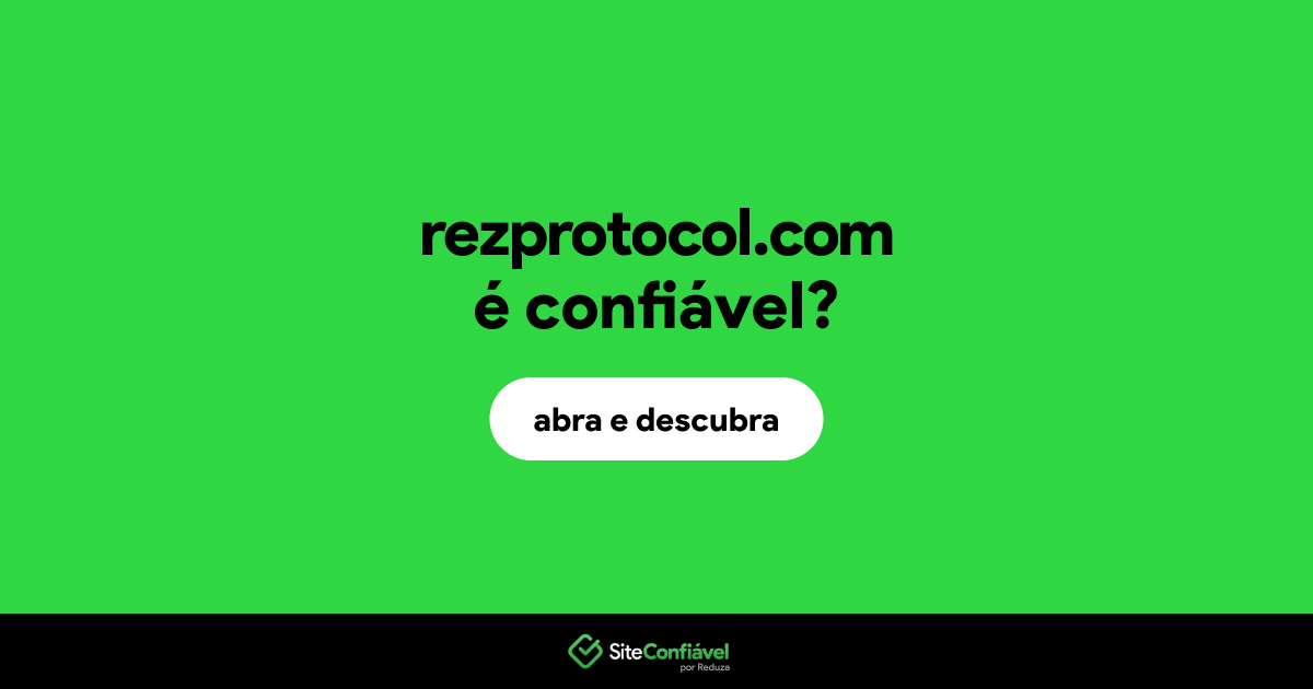 O site rezprotocol.com é confiável?