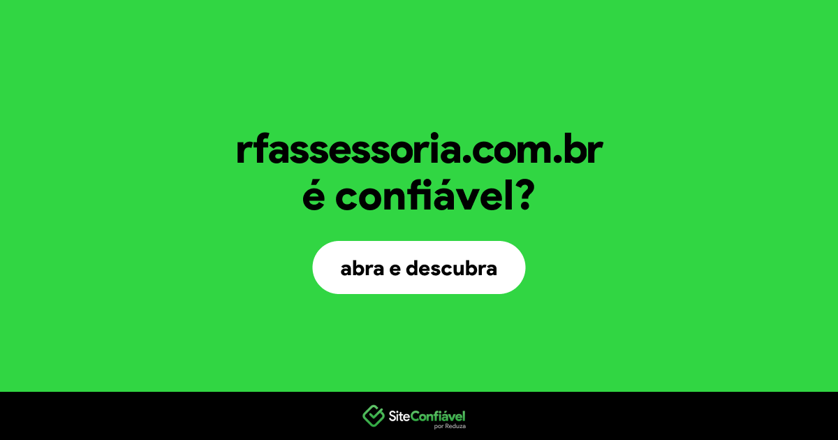 O site rfassessoria.com.br é confiável?