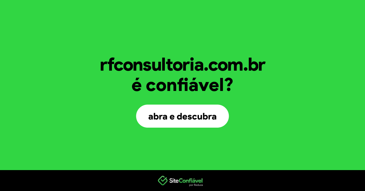 O site rfconsultoria.com.br é confiável?