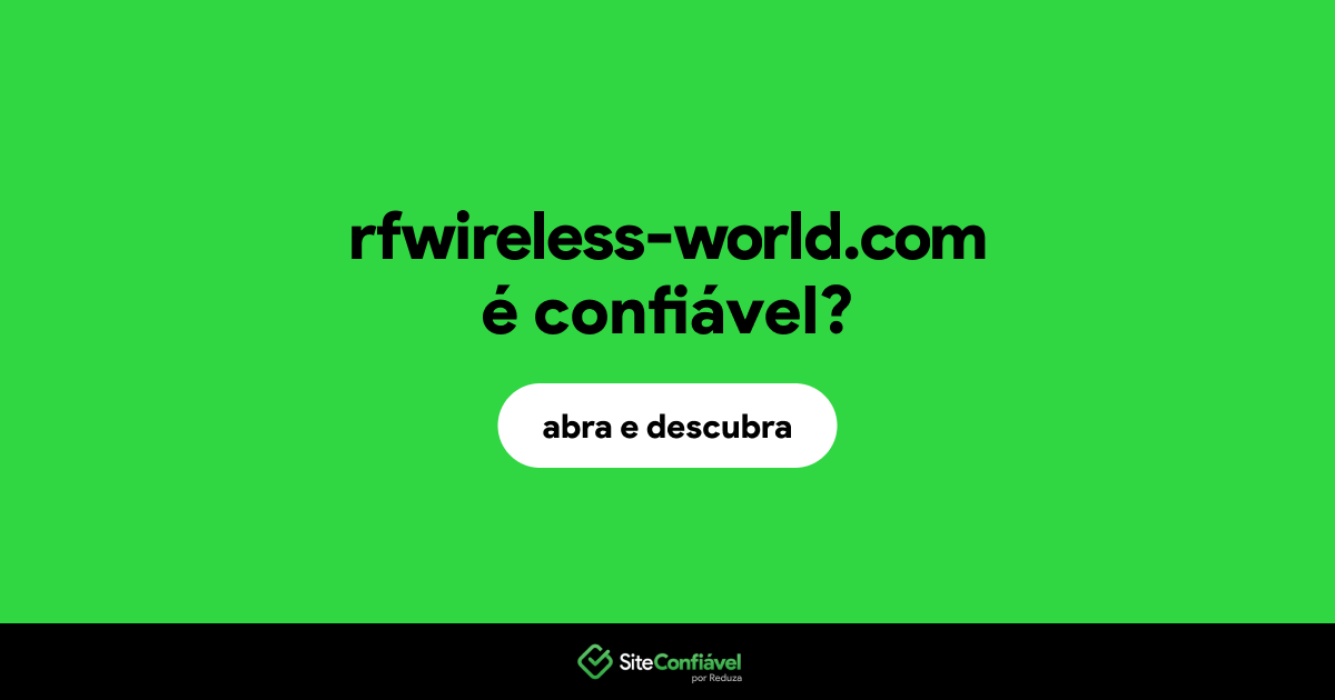 O site rfwireless-world.com é confiável?