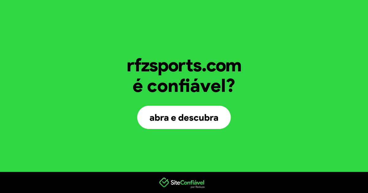 O site rfzsports.com é confiável?