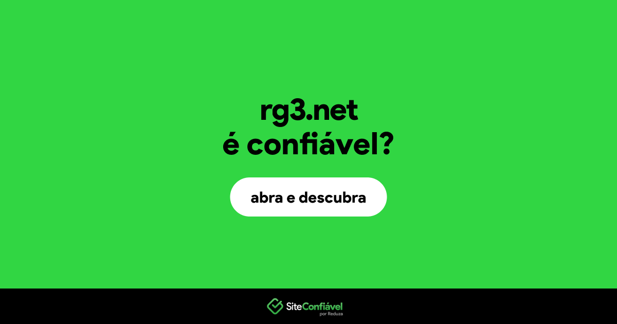 O site rg3.net é confiável?