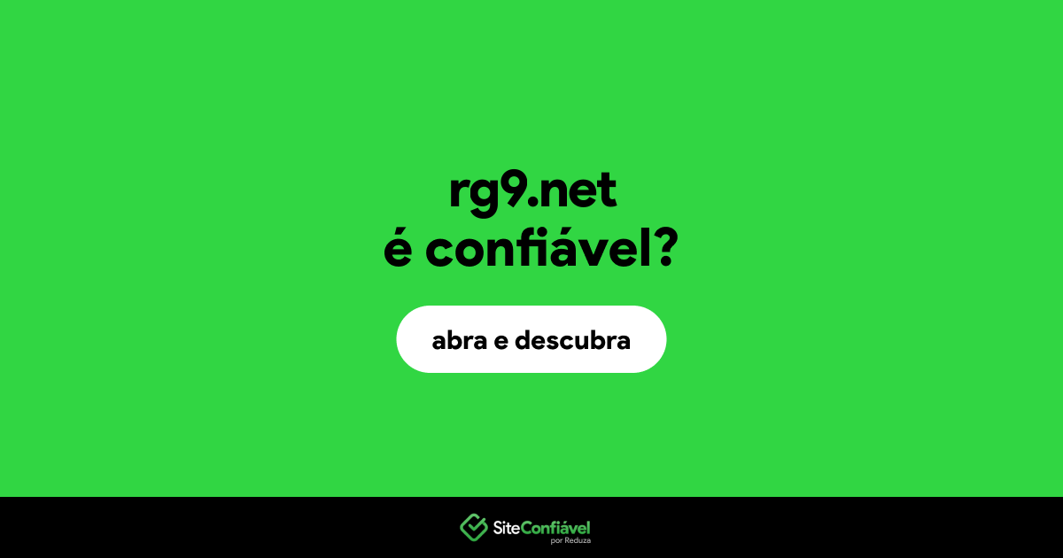 O site rg9.net é confiável?