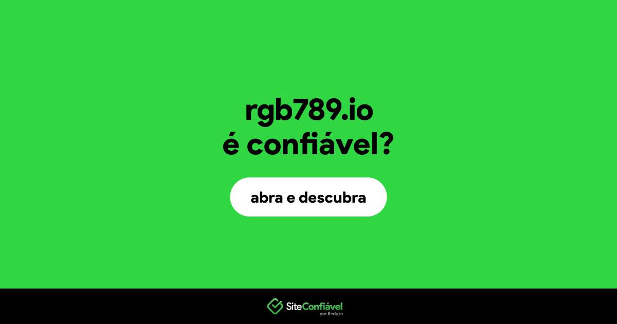 O site rgb789.io é confiável?