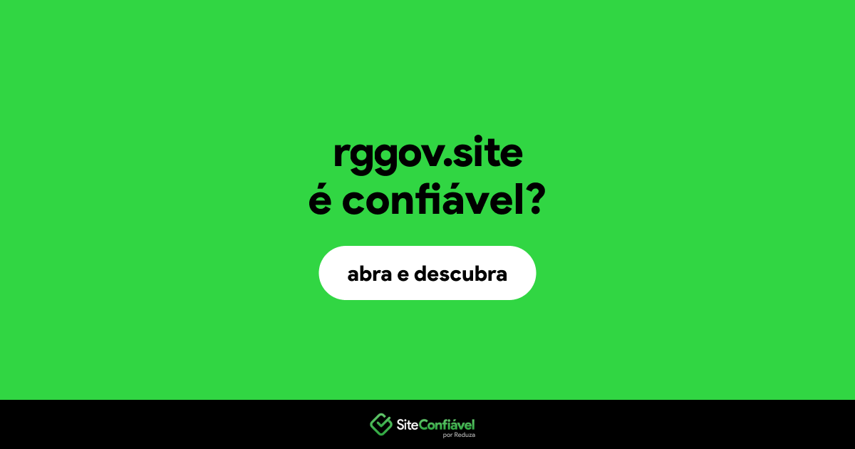 O site rggov.site é confiável?