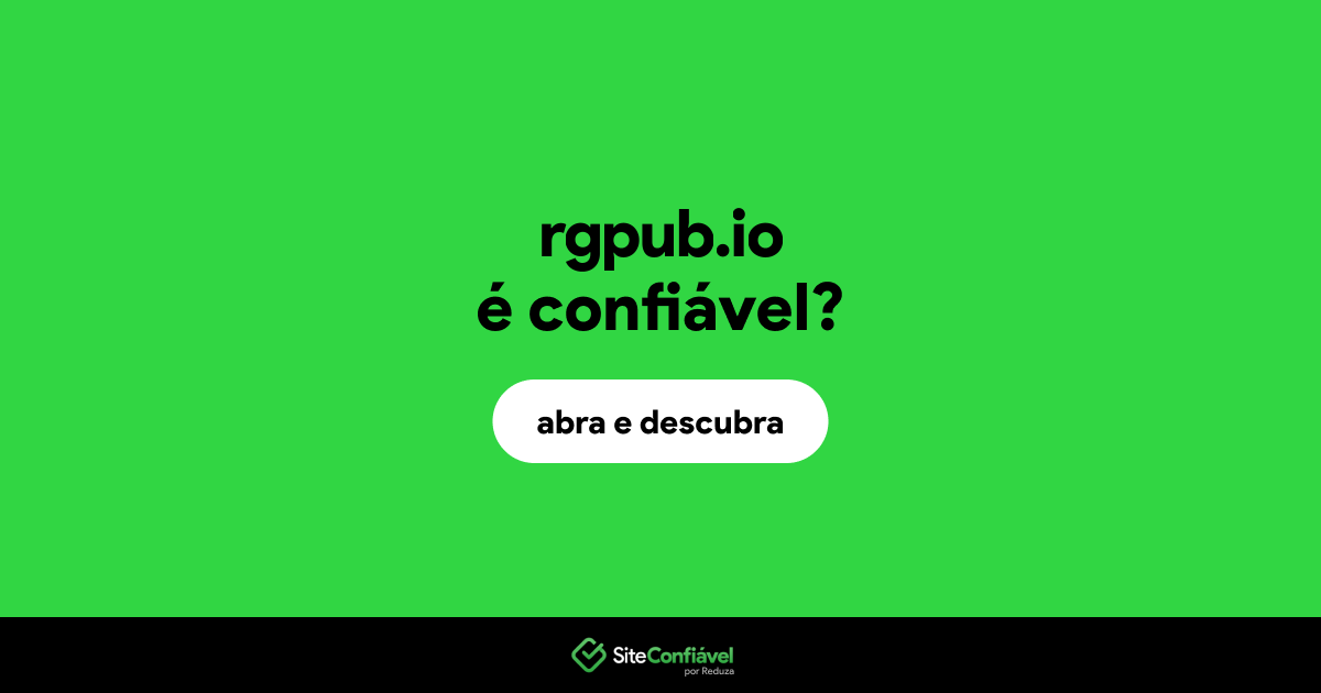 O site rgpub.io é confiável?