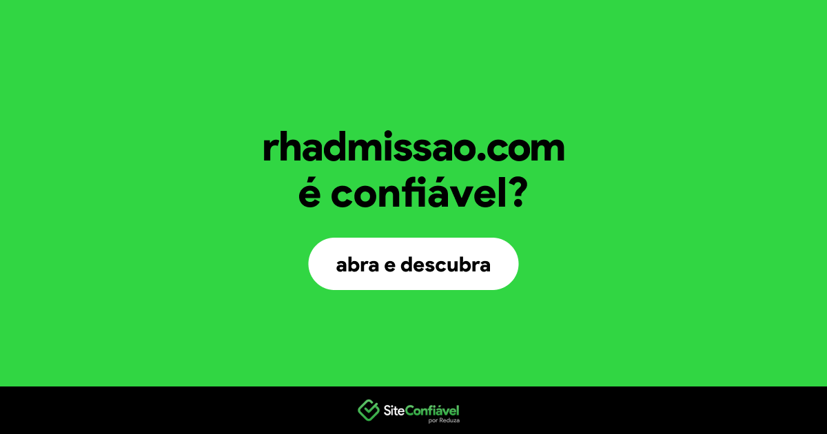 O site rhadmissao.com é confiável?