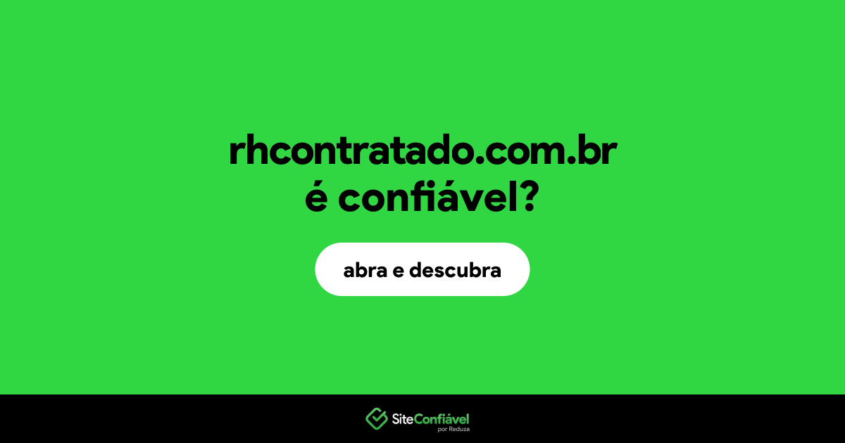 O site rhcontratado.com.br é confiável?