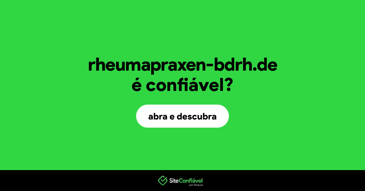 O site rheumapraxen-bdrh.de é confiável?