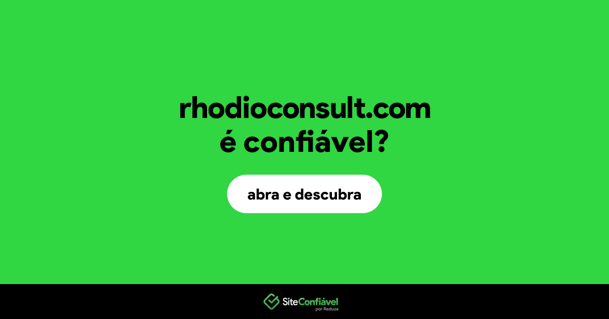 O site rhodioconsult.com é confiável?