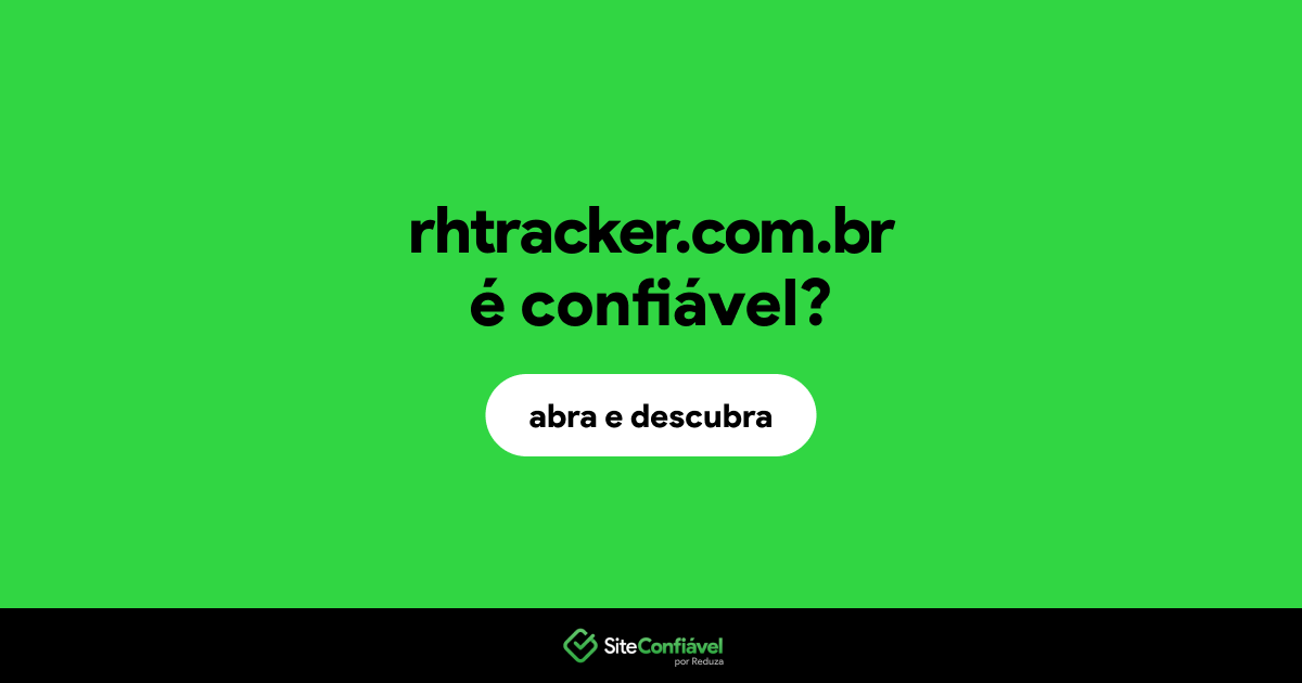 O site rhtracker.com.br é confiável?