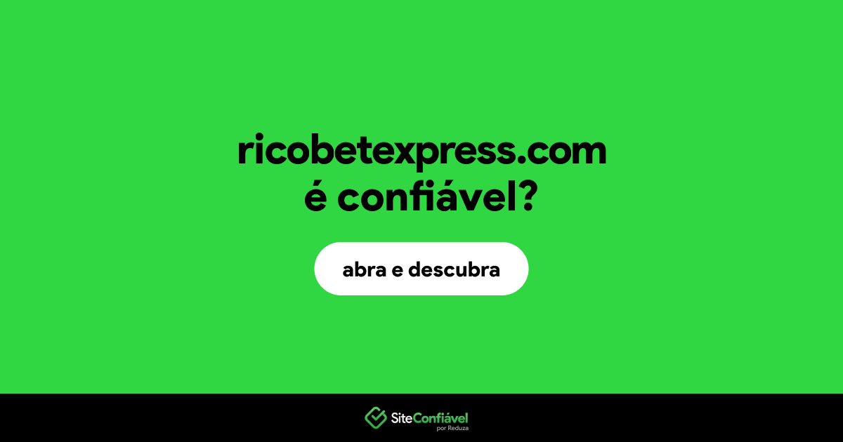 O site ricobetexpress.com é confiável?