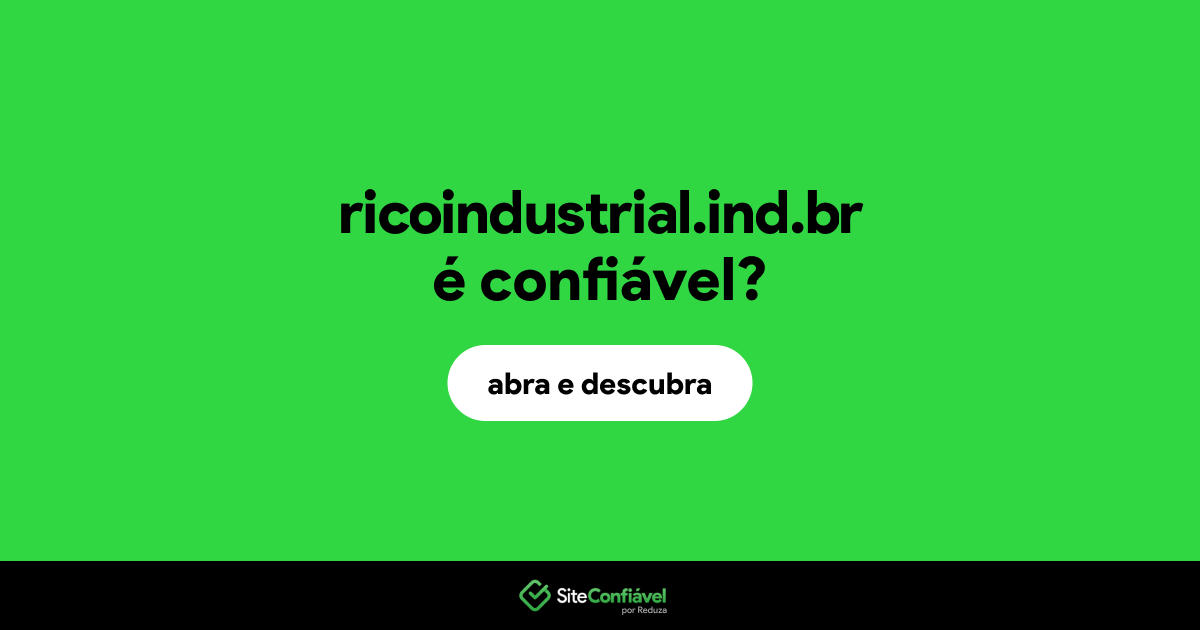 O site ricoindustrial.ind.br é confiável?