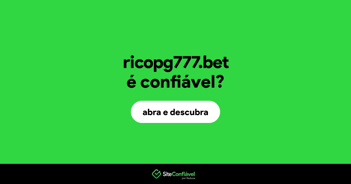 O site ricopg777.bet é confiável?