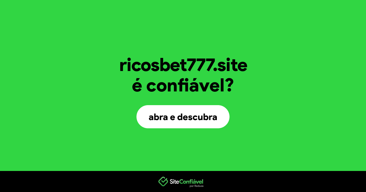 O site ricosbet777.site é confiável?
