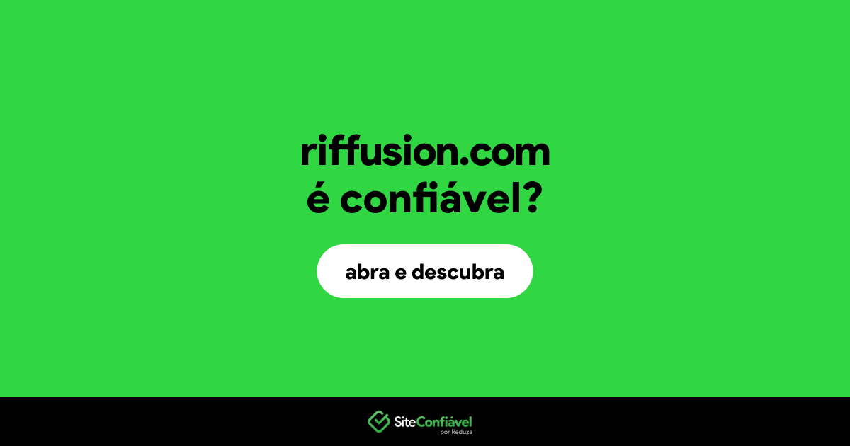 O site riffusion.com é confiável?