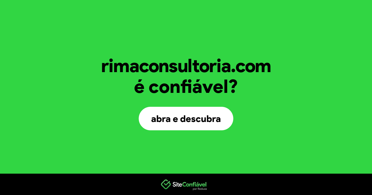 O site rimaconsultoria.com é confiável?