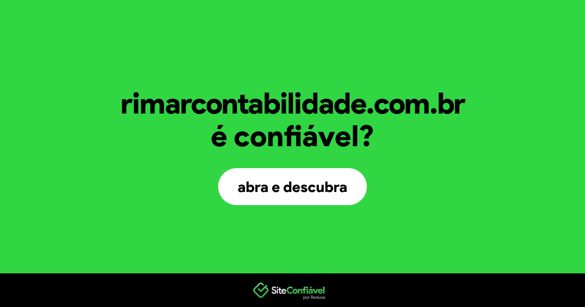 O site rimarcontabilidade.com.br é confiável?