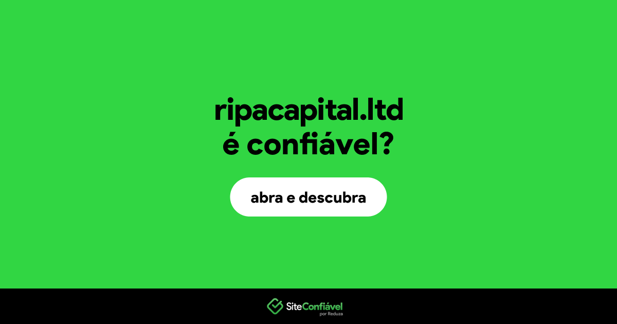 O site ripacapital.ltd é confiável?