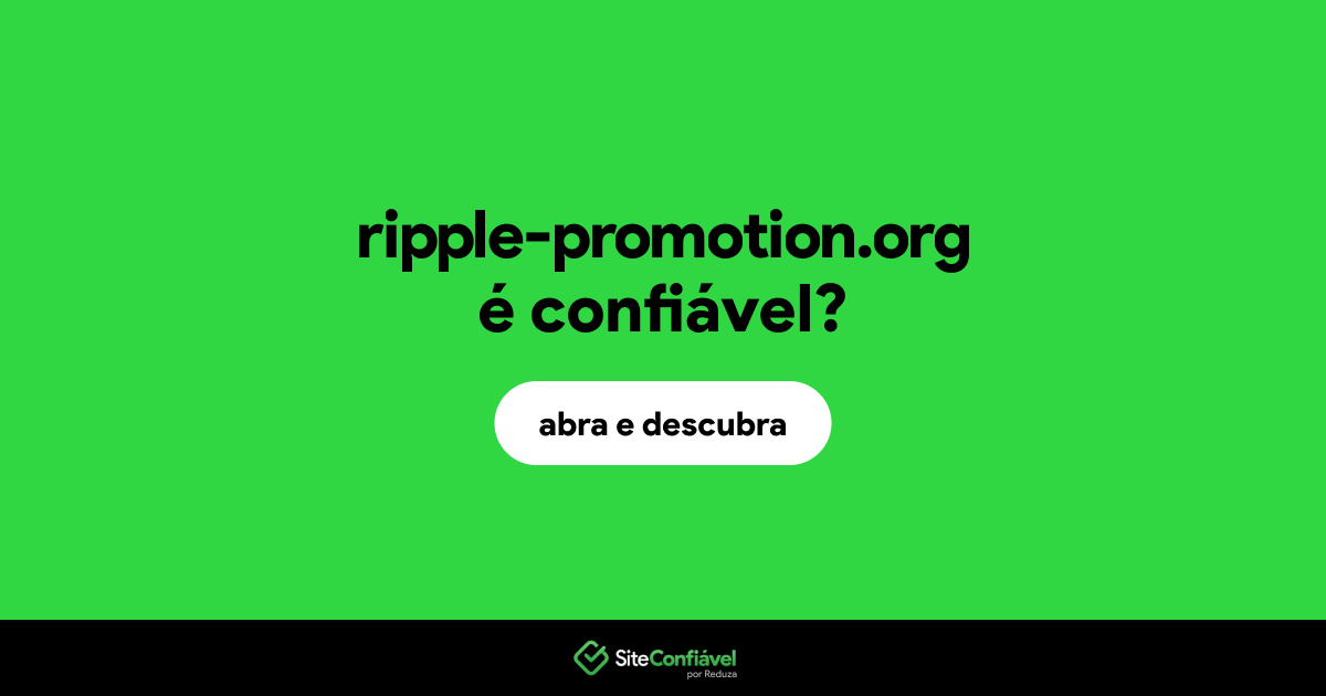 O site ripple-promotion.org é confiável?