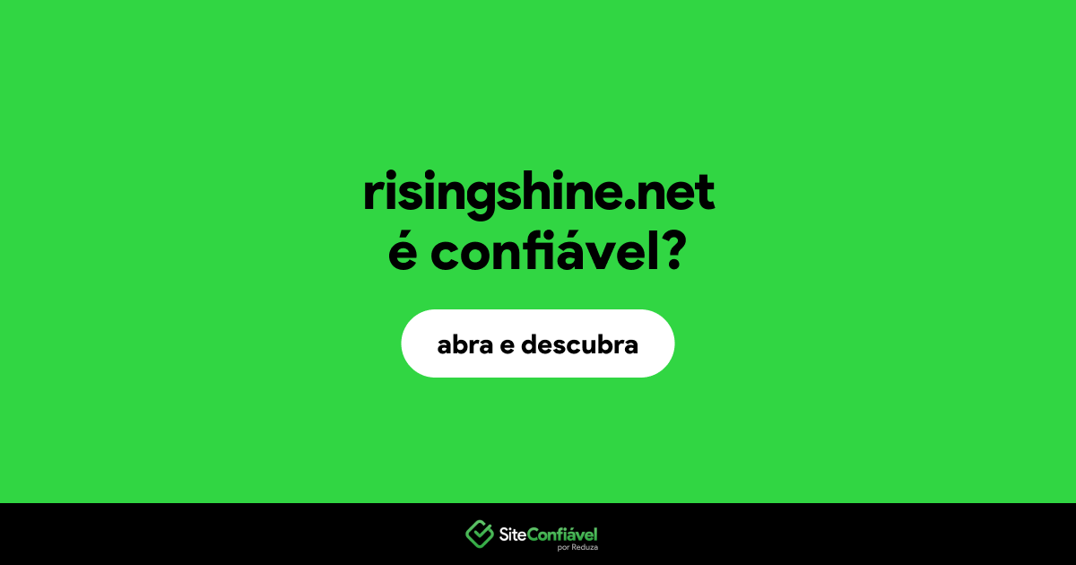 O site risingshine.net é confiável?