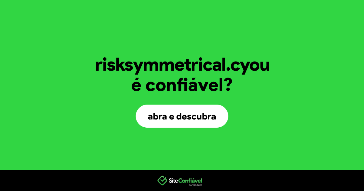 O site risksymmetrical.cyou é confiável?
