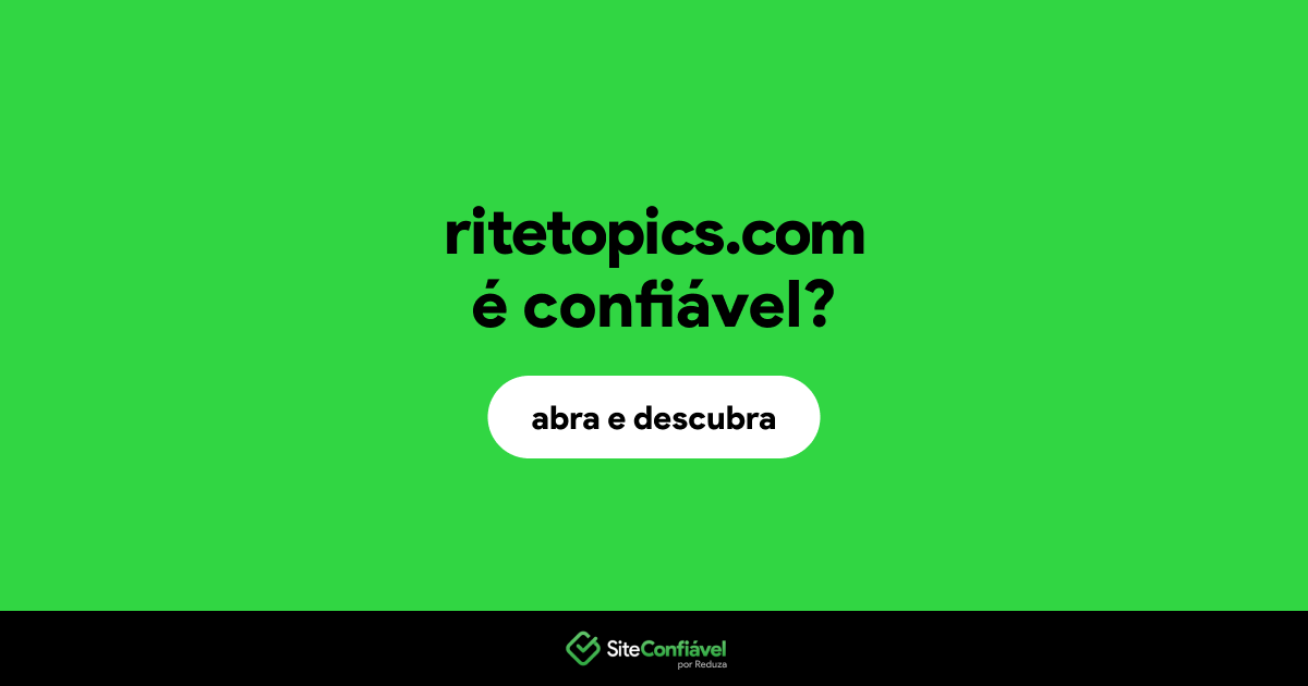 O site ritetopics.com é confiável?