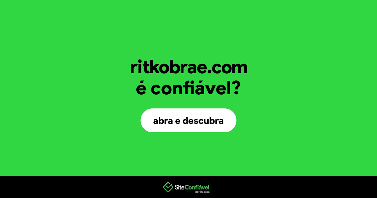O site ritkobrae.com é confiável?