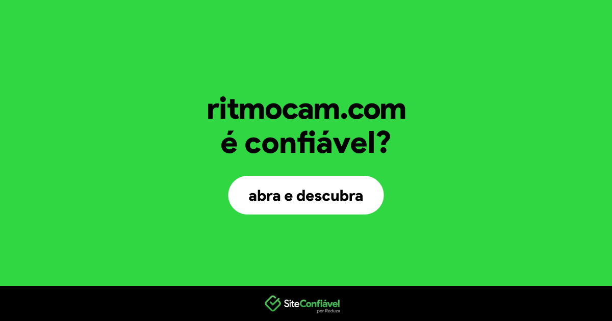 O site ritmocam.com é confiável?