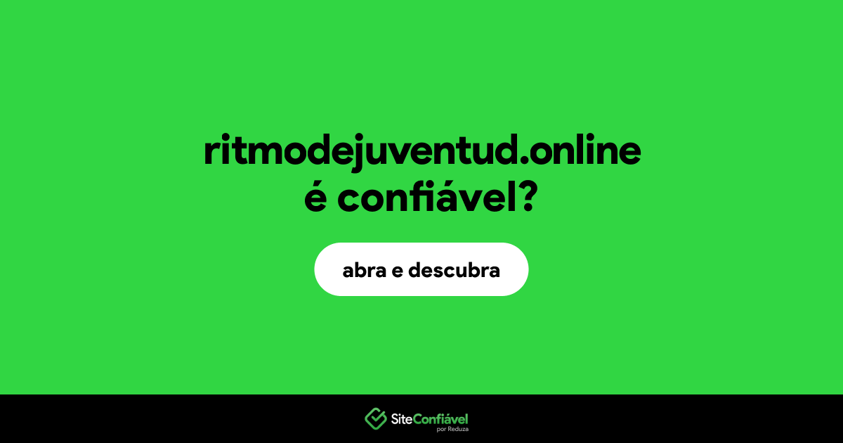 O site ritmodejuventud.online é confiável?