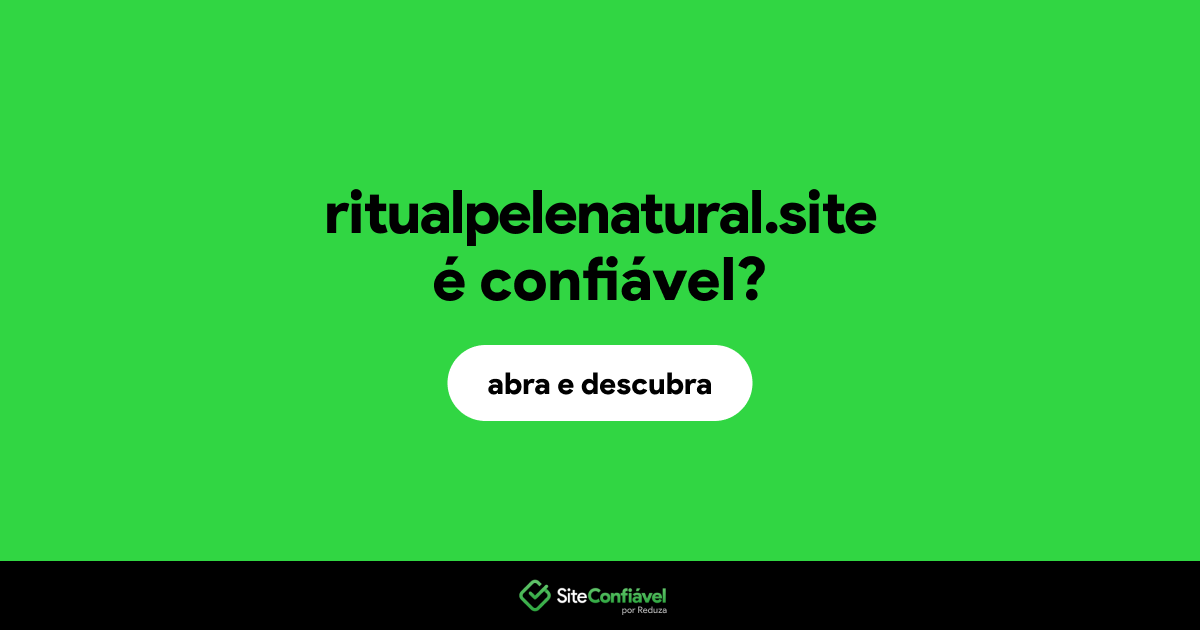 O site ritualpelenatural.site é confiável?